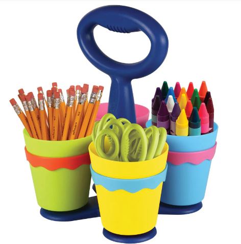 Westcott School Scissor Caddy with Anti-Microbial Protection