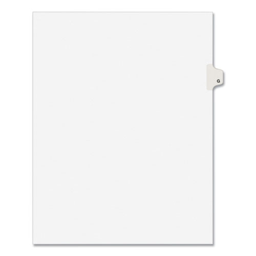 Kleer -Fax Exhibit Index Dividers " H " Tabs - 8.5" x11 Letter - White 25/Pk