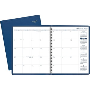 Blue Large Monthly Planner 9x11 2025