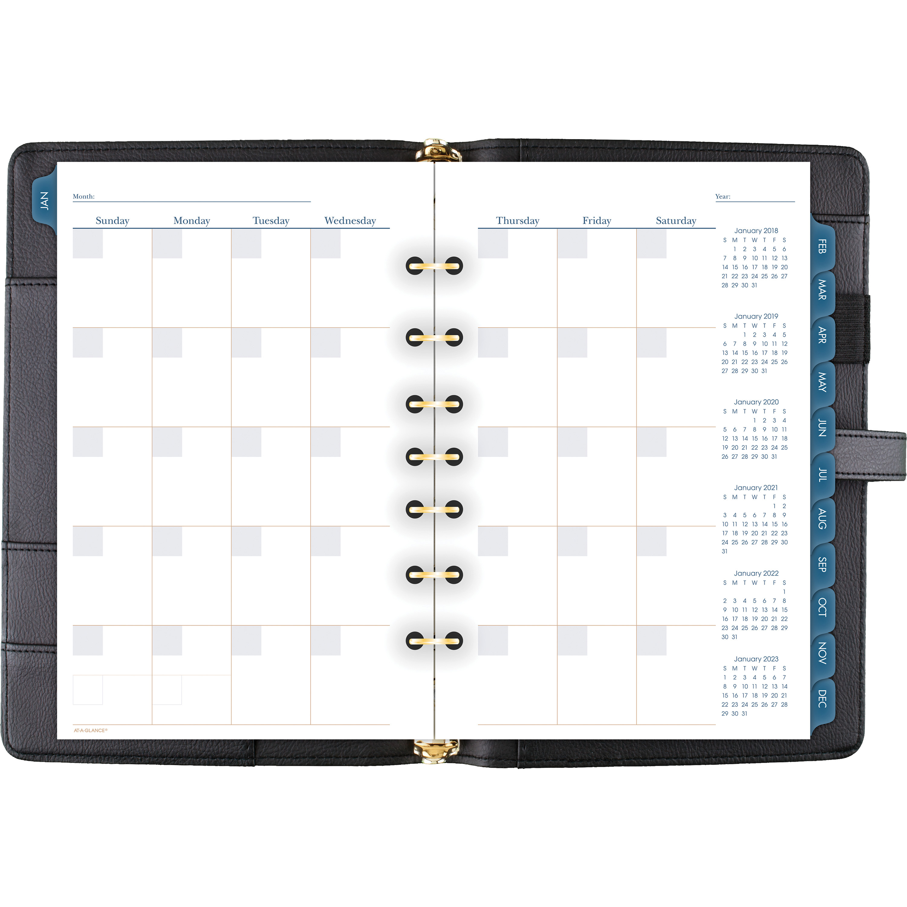 At-A-Glance Buckle Closure Undated Desk Start Set