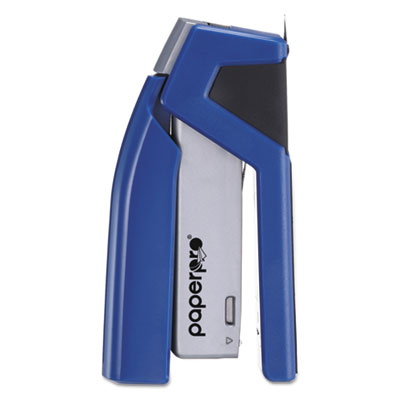 InJoy Spring-Powered Compact Stapler, 20-Sheet Capacity, Blue
