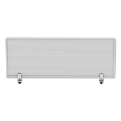 Polycarbonate Privacy Panel, 47w x 0.50d x 18h, Silver/Clear