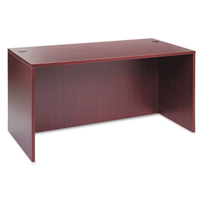 Alera Valencia Series Straight Front Desk Shell, 59.13" x 29.5" x 29.63", Mahogany