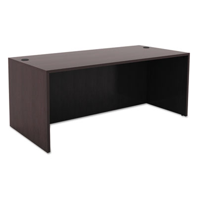 Alera Valencia Series Straight Front Desk Shell, 65" x 29.5" x 29.63", Espresso