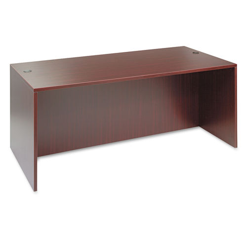 Alera Valencia Series Straight Front Desk Shell, 71" x 35.5" x 29.63", Medium Cherry