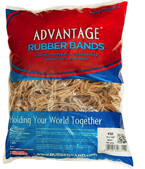 Rubber Band #32 1/4 Lb, 3" x 1/8"