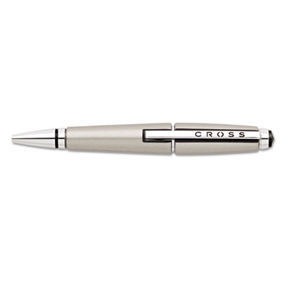 Edge Gel Pen, Retractable, Medium 0.7 mm, Black Ink, Titanium Barrel