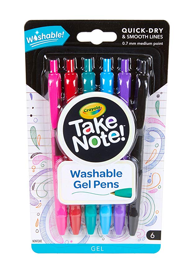 Take Note! Washable Gel Pen 6ct