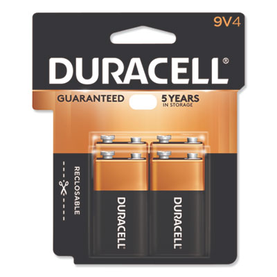 CopperTop Alkaline 9V Batteries, 4/Pack