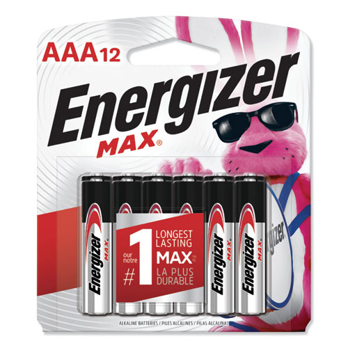 MAX Alkaline AAA Batteries, 1.5 V, 12/Pack