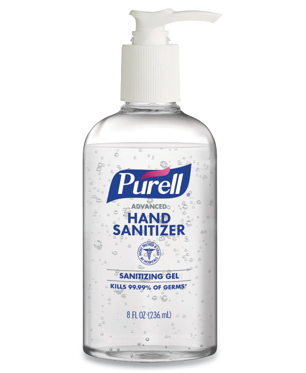 Advanced Gel Hand Sanitizer, Refreshing Scent, 8 oz Pump Bottle, 12/Carton,