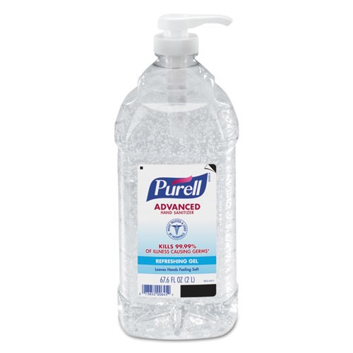 Advanced Refreshing Gel Hand Sanitizer Clean Scent 2 L Pump Bottle 67.6 oz