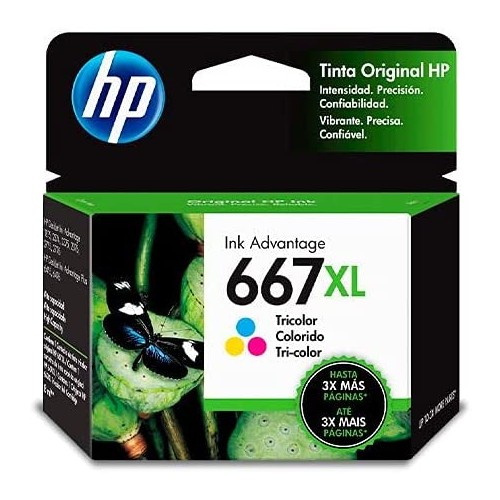 HP #667XL Tri-color Original Ink Advantage Cartridge