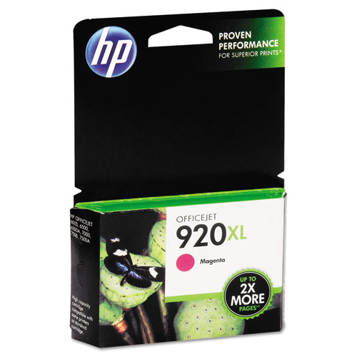 HP 920XL, Magenta ink cartridge, Officejet 6000 Series, 6500, 6500ASeries, 7000, 7500, 7500A