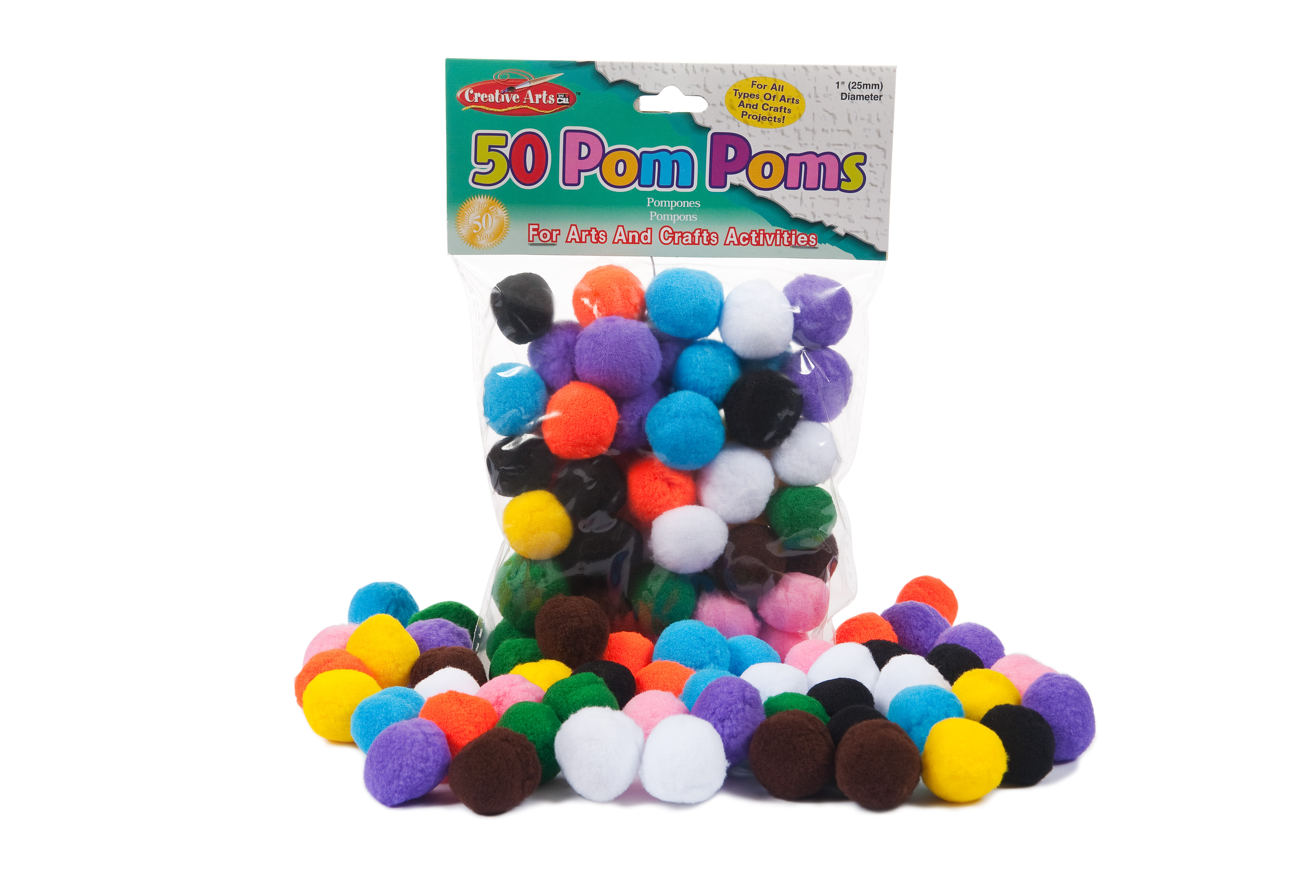 Pom-Poms Crafts Activities 50/Bag