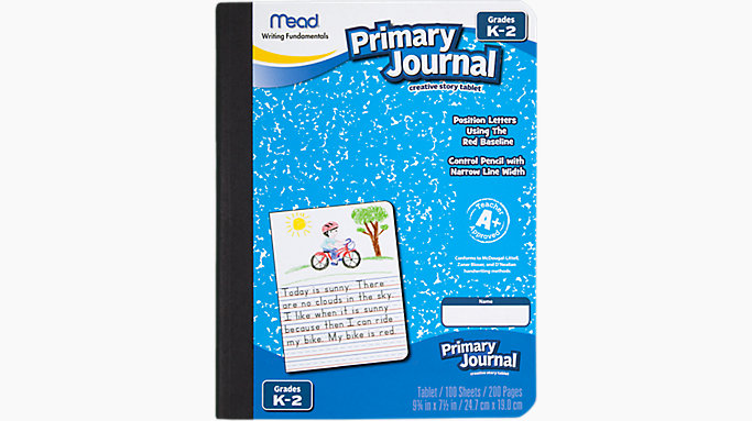 Primary Journal,100ct, half page ruled
