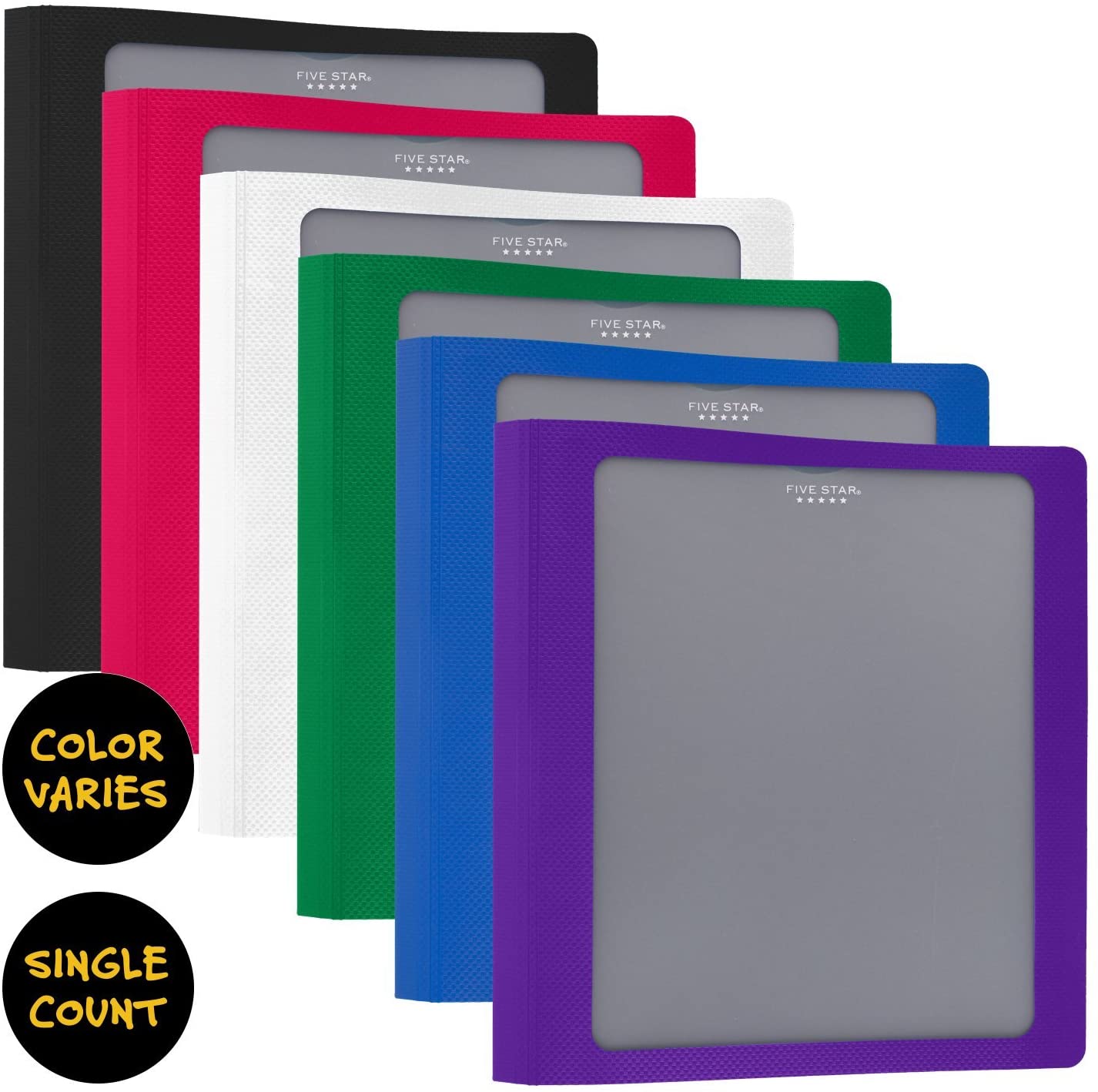 Five Star 1.5" Clear view Poly Binder