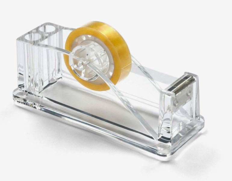 Clear Acrylic Tape Holder with Tape