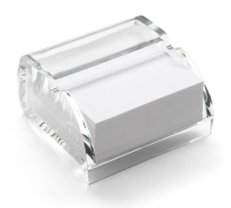 Clear Acrylic Memo Pad Holder with 500 Sheets
