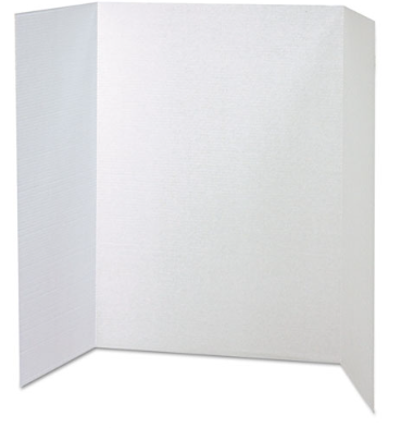 Spotlight Corrugated Presentation Display Boards, 48 x 36, White, 4/Carton