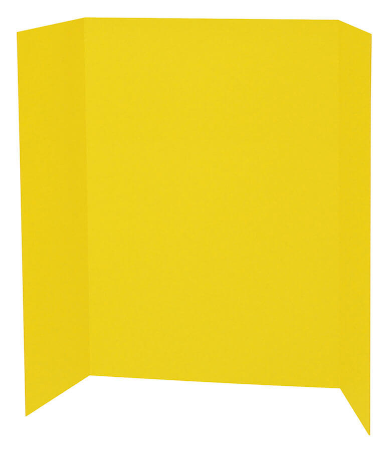 Yellow 48x36 Tri-Fold Project Display Board
