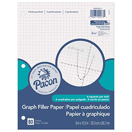 Graph Paper 8x10.5 3-Hole 80