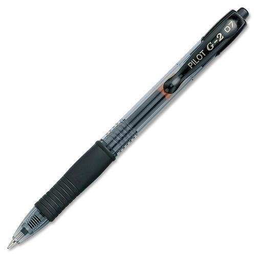 G2-7 Retractable Gel Ink Rollerball Pens Black