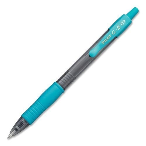 G2-7 Retractable Gel Roller Pens Fine Tip Turquoise