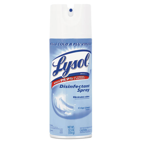 Lysol Disinfectant Spray Crisp Linen Scent 12.5 oz, 12/Carton