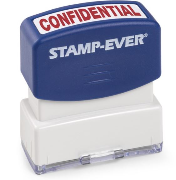 Stamp-Ever Pre-inked Confidential Stamp - Message Stamp - "CONFIDENTIAL"