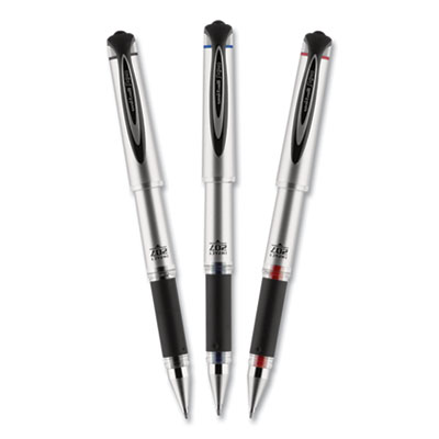 207 Impact Gel Pen, Stick, Bold 1 mm, Black Ink, Silver/Black Barrel
