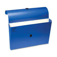 Wilson Jones Expandable Wallet 10x15x3.5 (Blue)