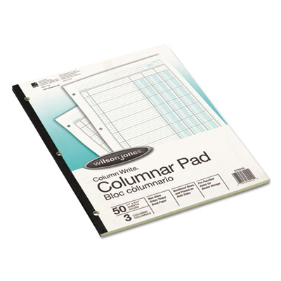 Accounting Pad, Three Eight-Unit Columns, 8-1/2 x 11, 50-Sheet Pad (Discontinued)