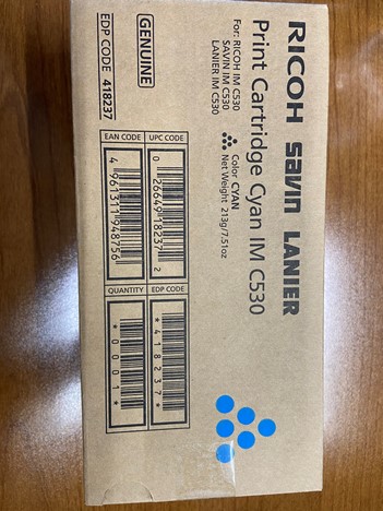 Ricoh Print Cartridge Cyan IM C530